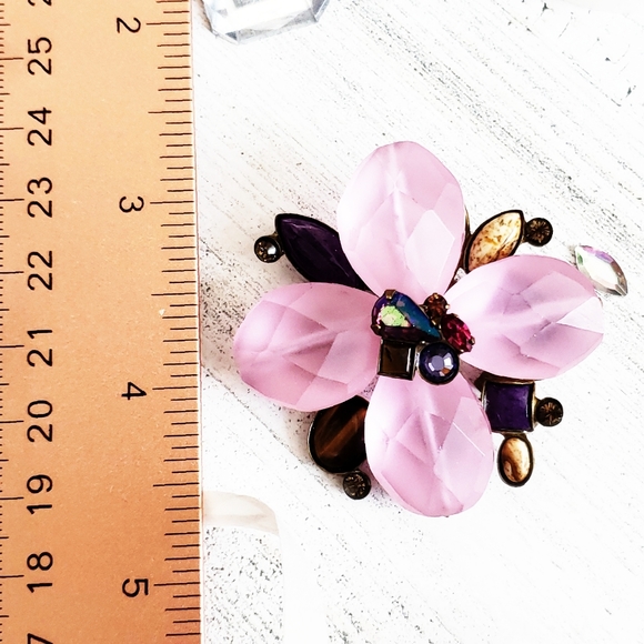 🌺Beautiful Sorrelli Pink Flower Brooch/Pin. - Picture 6 of 10